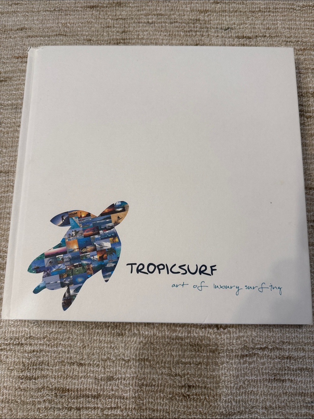 Tropicsurf Coffee Table Book - White Cover with Colorful Turtle